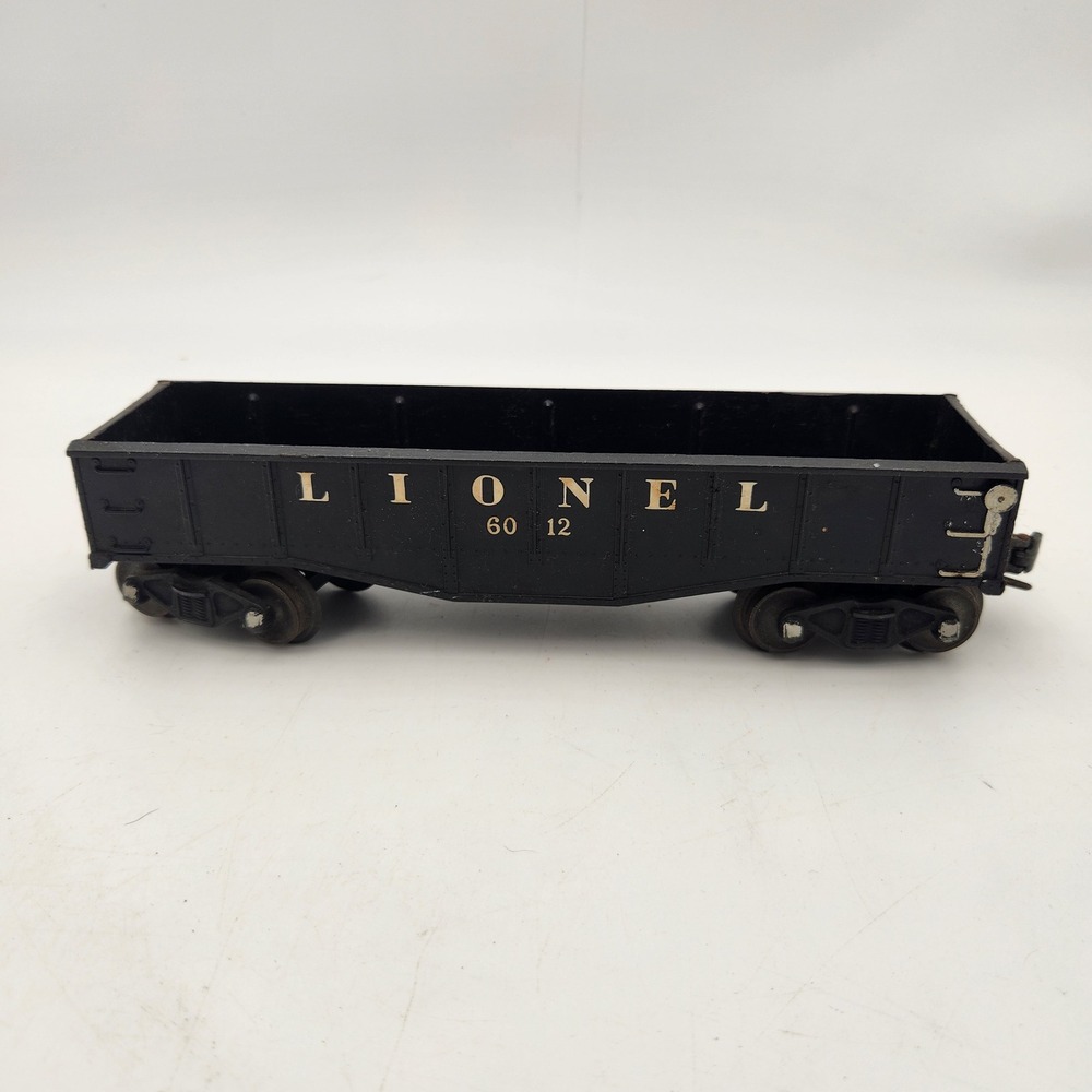 Lionel 6012 Black Gondola Car O Gauge Vintage Model Train Rolling Stock